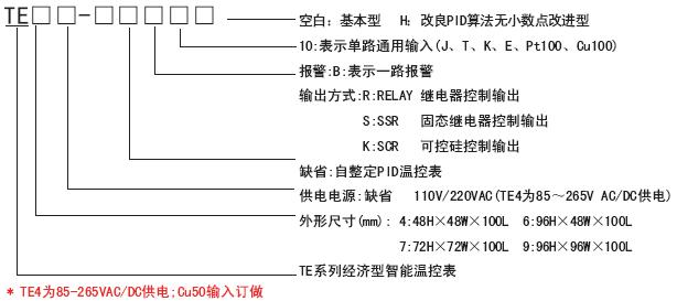 TE7溫控表|Toky東崎TE7經(jīng)濟(jì)型PID溫控表 型號(hào)說明